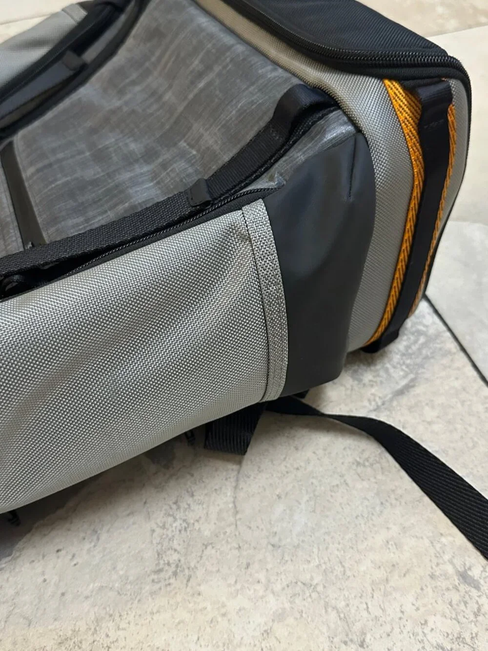Tumi Alpha Bravo Expedition Backpack - Steel / Orange